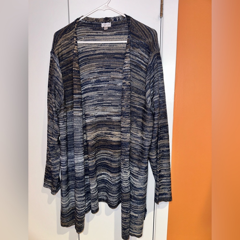 Avenue women’s plus size open front cardigan.